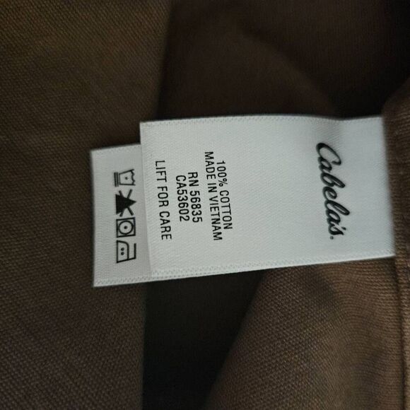 Cabela's mens work shirt, brown short sleeved. Size L. NWT. # 801 - Picture 5 of 6